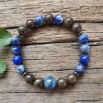 Collier Mala "Confiance en Soi" en Lapis Lazuli & Bronzite -  by Fit Calm - Bronzite, homme, lapis lazuli, Mala, NOUVEAUTES AVRIL