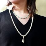 Collier Ras de Cou "Vibration" en Turquoise & Howlite -  by Fit Calm - Aventurine verte, collier, homme, Howlite, Kopy, NOUVEAUTES DE JUILLET 2022, Pendentif, ras-du-cou, Turquoise