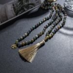 Collier Mala "Contemplation Intérieure" en Agate Indienne -  by Fit Calm - Agate Indienne, best, equilibre, harmonie, Mala, NOUVEAUTES DECEMBRE