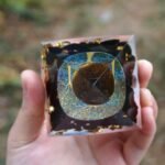 Tiger's eye & Obsidian "Reborn Tree of Life" Orgonite - by Fit Calm - tree of life, Best Seller, black obsidian, tiger's eye, Orgonite