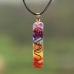 Pendentif Orgonite "Harmonie des 7 Chakras" -  by Fit Calm - best, Best Seller, chakras, Kopy, Orgonite, Pendentif, pendentif orgonite