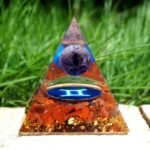 Zodiac Orgonite - Gemini in Red Agate & Amethyst - by Fit Calm - Red Agate, Amethyst, New Products For September 2020, Orgonite