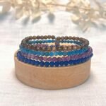 Ensemble "Perception & Sérénité" en Améthyste, Quartz Fumé, Apatite & Quartz Bleu -  by Fit Calm - Améthyste, Apatite, Bracelet, Bracelets, ensemble, NOUVEAUTES MAI, QUARTZ BLEU, Quartz Fumé, taille