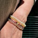 Ensemble "Joie & Bonheur" en Citrine, Tourmaline Multicolore, Cristal de Roche & Préhnite -  by Fit Calm - Bracelet, Bracelets, Citrine, Cristal de roche, ensemble, NOUVEAUTES MAI, préhnite, taille, tourmaline multi-colore, tourmaline multicolore