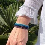 Ensemble "Perception & Sérénité" en Améthyste, Quartz Fumé, Apatite & Quartz Bleu -  by Fit Calm - Améthyste, Apatite, Bracelet, Bracelets, ensemble, NOUVEAUTES MAI, QUARTZ BLEU, Quartz Fumé, taille
