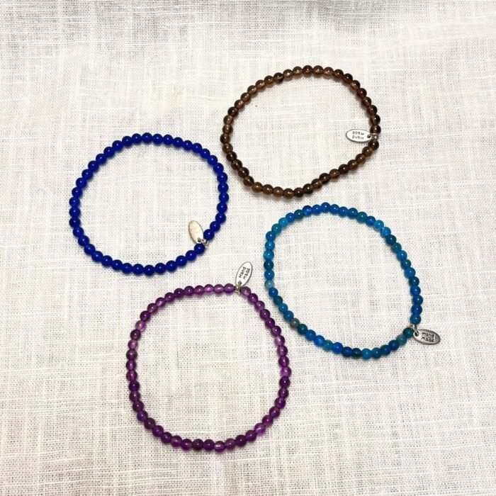 Ensemble "Perception & Sérénité" en Améthyste, Quartz Fumé, Apatite & Quartz Bleu -  by Fit Calm - Améthyste, Apatite, Bracelet, Bracelets, ensemble, NOUVEAUTES MAI, QUARTZ BLEU, Quartz Fumé, taille