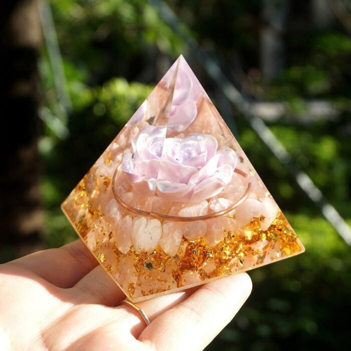 Orgonite "Fleur d'Amour" en Quartz Rose -  by Fit Calm - orgonite, orgonites, Quartz rose
