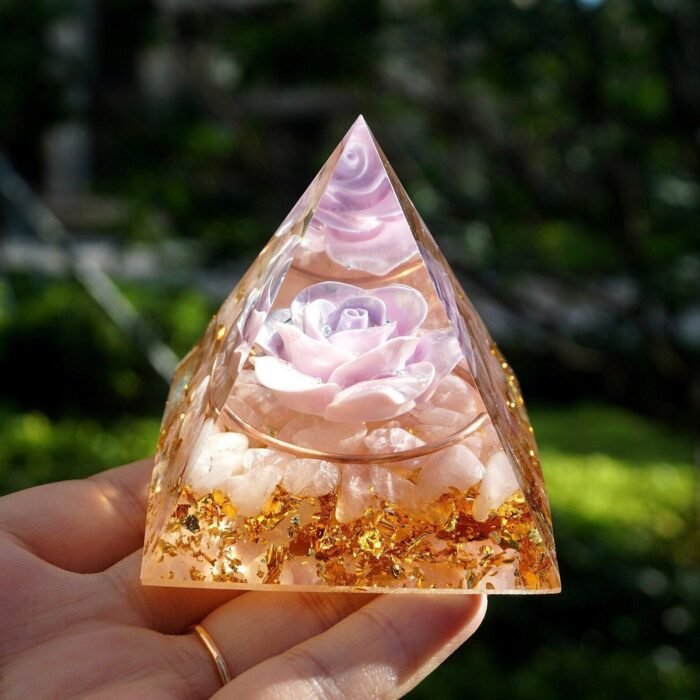 Orgonite "Fleur d'Amour" en Quartz Rose -  by Fit Calm - orgonite, orgonites, Quartz rose