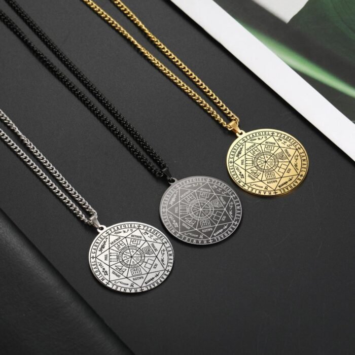 Pendentif Sceau des 7 Archanges - Protection puissante contre les énergies négatives -  by Fit Calm - chance, Pendentif, Promotions