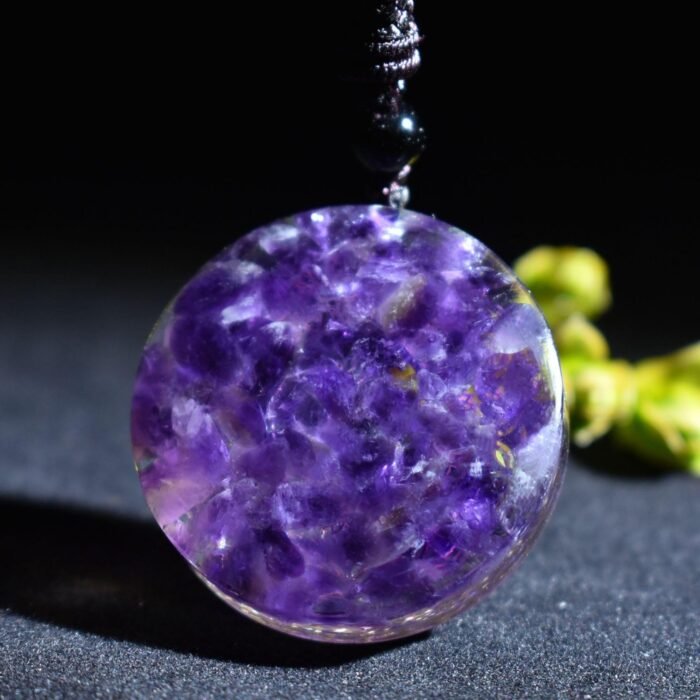 Pendentif Orgonite "Onde Spirituelle" en Améthyste -  by Fit Calm - Améthyste, Kopy, nouveautés d'avril, Orgonite, Pendentif, pendentif orgonite