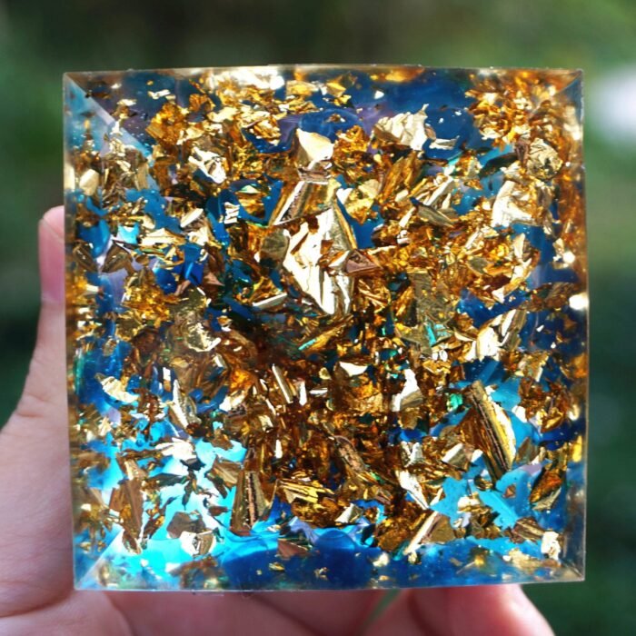 Orgonite "OM - Connexion Spirituelle" en Améthyste & Quartz Bleu -  by Fit Calm - Améthyste, nouveautés de juillet 2020, Orgonite, QUARTZ BLEU