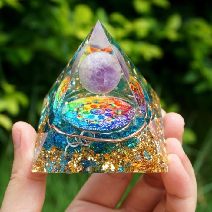 Orgonite Abondance et Protection : Équilibre Énergétique avec Améthyste & Quartz Bleu pour Harmonie et Bien-être -  by Fit Calm - Améthyste, Best Seller, Orgonite, quartz bleu