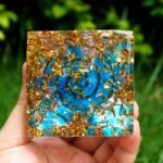 Orgonite "Abondance & Protection" en Améthyste & Quartz Bleu -  by Fit Calm - Améthyste, Best Seller, Orgonite, quartz bleu