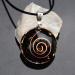 Pendentif Orgonite "Énergies Protectrices" en Obsidienne Noire -  by Fit Calm - HALLO, Obsidienne noire, Orgonite, Pendentif, pendentif orgonite