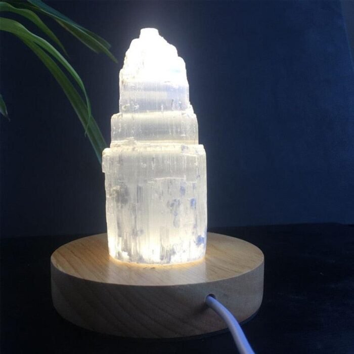 Lampe Purificatrice en Sélénite -  by Fit Calm - Décoration intérieure, nouveautés de mars 2021, sélénite