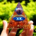 Zodiac Orgonite - Gemini in Red Agate & Amethyst - by Fit Calm - Red Agate, Amethyst, New Products For September 2020, Orgonite