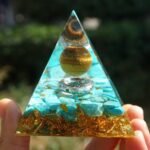 Orgonite "Soleil Magique" en Turquoise & Oeil de Tigre -  by Fit Calm - Oeil de tigre, Orgonite, Turquoise