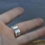 Adjustable Ring "Lotus Flower" in Silver - by Fit Calm - Ring, lotus