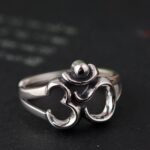 Bague Ajustable "Om" en Argent -  by Fit Calm - Bague, Kopy, om