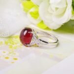Bague Ajustable "Abondance" en Grenat : Emblème de Courage et de Succès -  by Fit Calm - Bague, Grenat, HALLO, Promotions