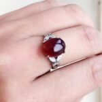 Bague Ajustable "Abondance" en Grenat : Emblème de Courage et de Succès -  by Fit Calm - Bague, Grenat, HALLO, Promotions