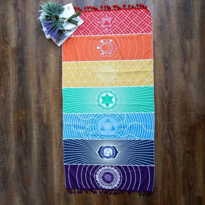 Toile Méditation 7 chakras -  by Fit Calm - chakras, Décoration intérieure